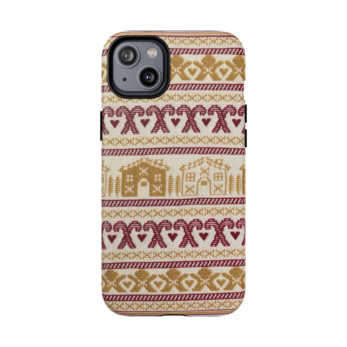 Festive Gingerbread Phone Case, Christmas Phone Cover, Holiday Accessory, Gift for Her, Winter Fun