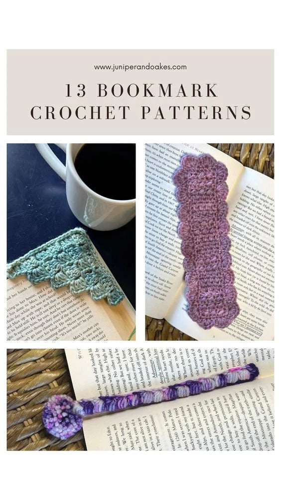 PDF 13 BUNDLE Bookmark Crochet PATTERNS - Easy Projects for Book Lovers and Crocheters. Beginner friendly crochet pattern bundle