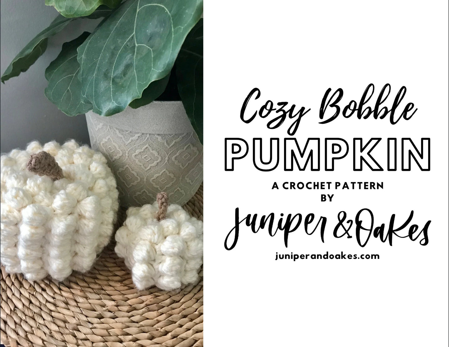 PDF Bobble Pumpkin Crochet Pattern. 2 sizes: Deluxe Halloween Plush Decor. Boho Pumpkin Knit Yarn for Thanksgiving Fall Decoration