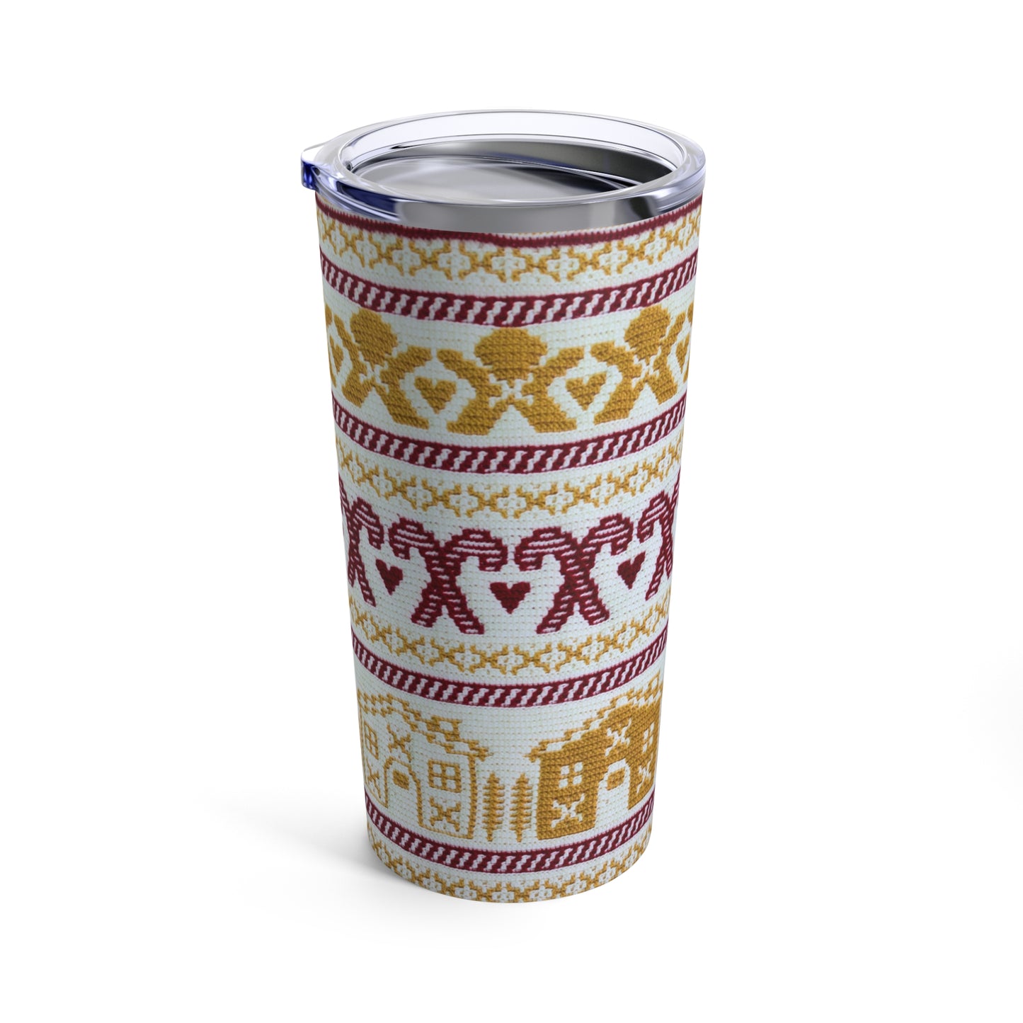 Gingerbread Holiday Tumbler 20oz, Festive Christmas Travel Mug, Cozy Winter Beverage Cup, Cute Holiday Gift, Foodie Drinkware