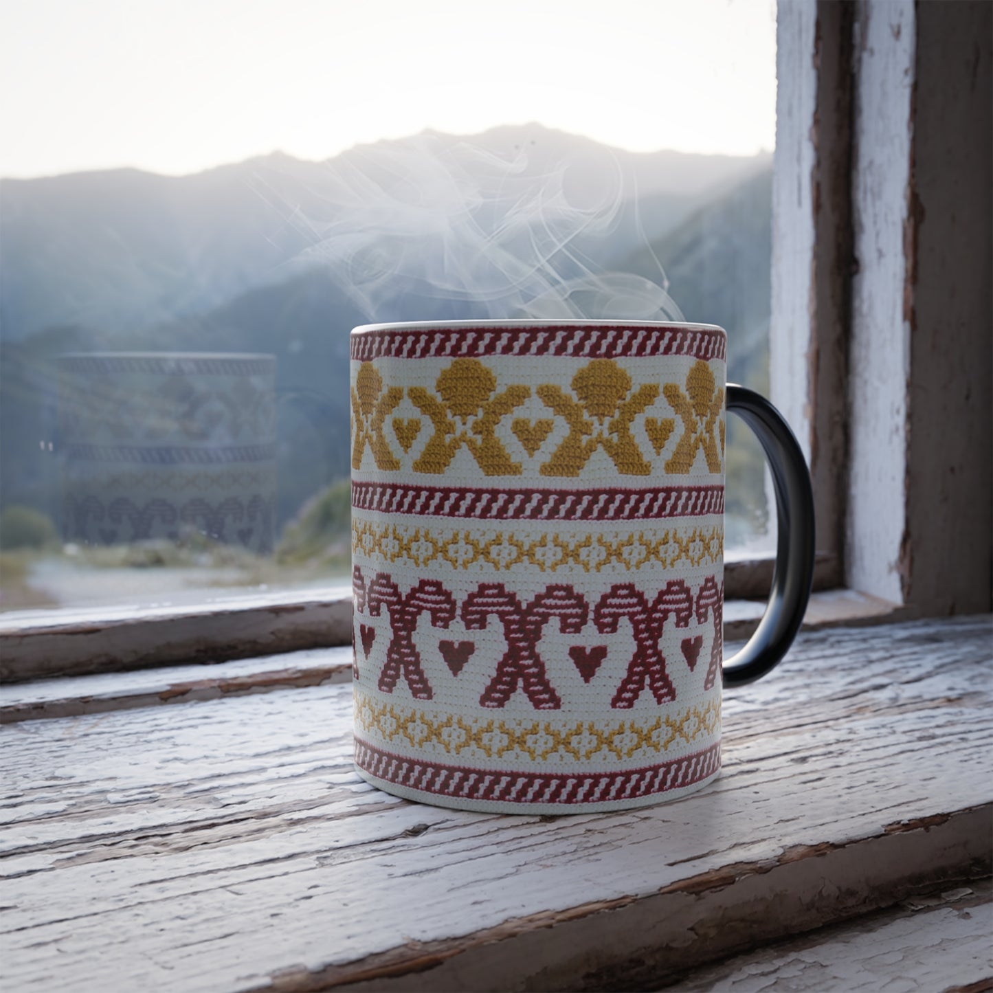 Festive Color Morphing Mug, Cozy Winter Beverage Mug, Holiday Gift, Christmas Coffee Cup, Hot Cocoa Cup, Unique Present Ideas, Coffee Lovers