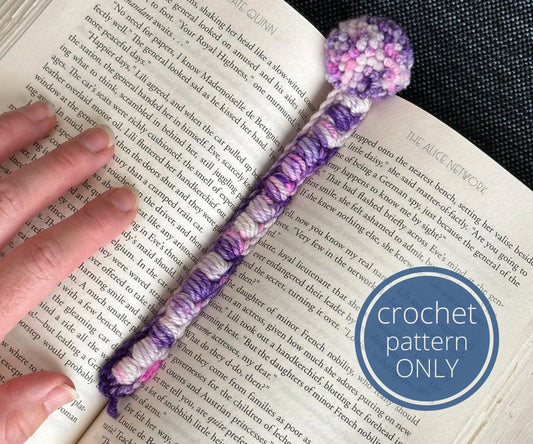 Puffy Pom Bookmark Crochet Pattern