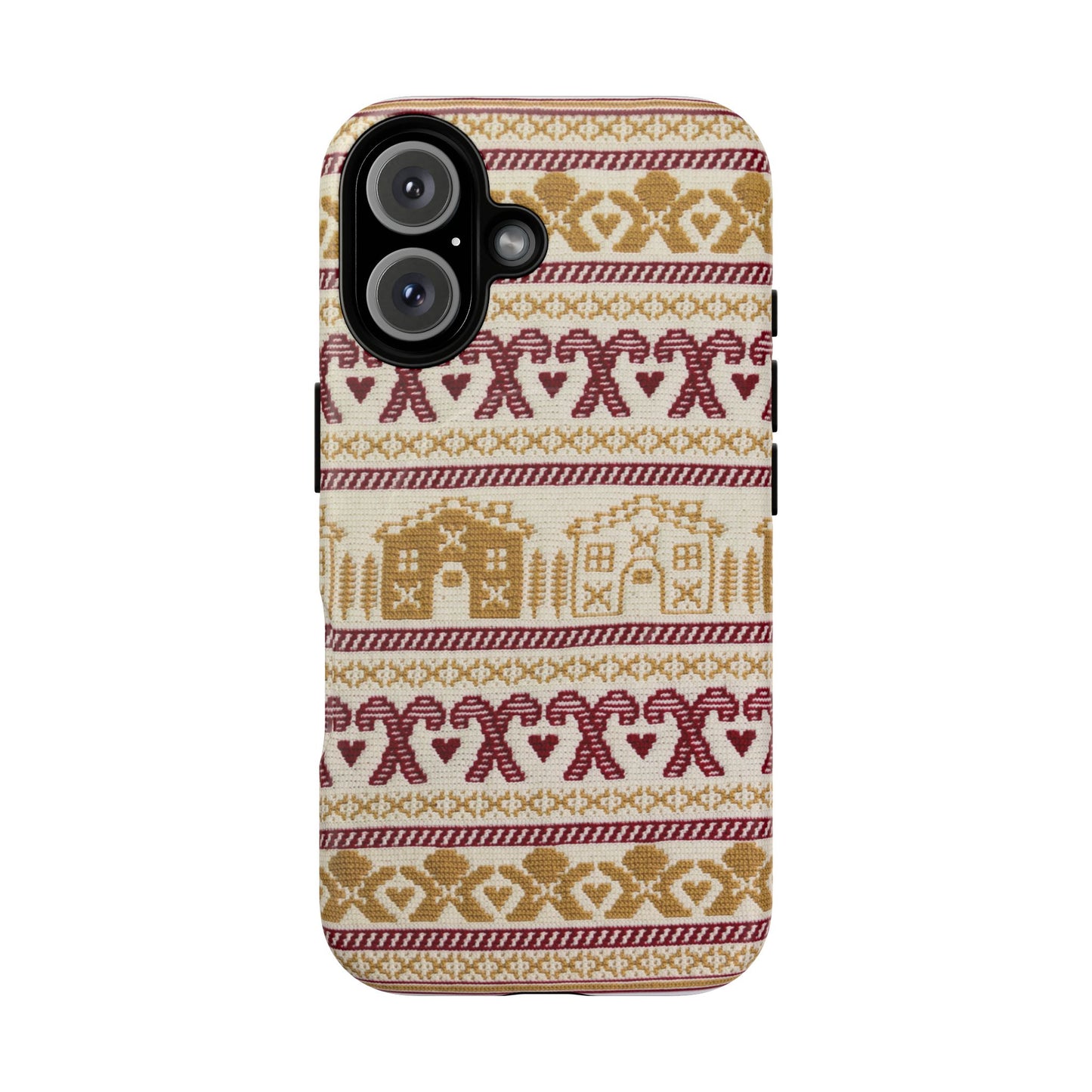 Festive Gingerbread Phone Case, Christmas Phone Cover, Holiday Accessory, Gift for Her, Winter Fun