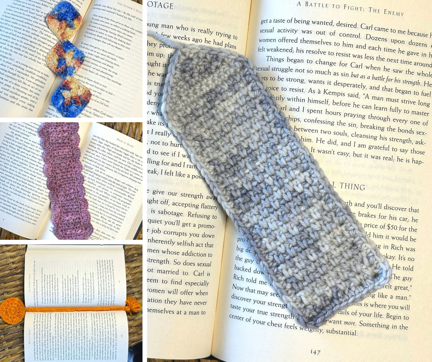 Bookmark Crochet Pattern Bundle | Fast & Easy crochet projects for book lovers