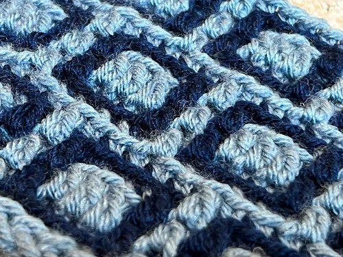Mosaic Plant Pot Cover Crochet PATTERN, Overlay Mosaic chart, Worsted Weight yarn Plant Cozy pattern. Stash buster scrap yarn project