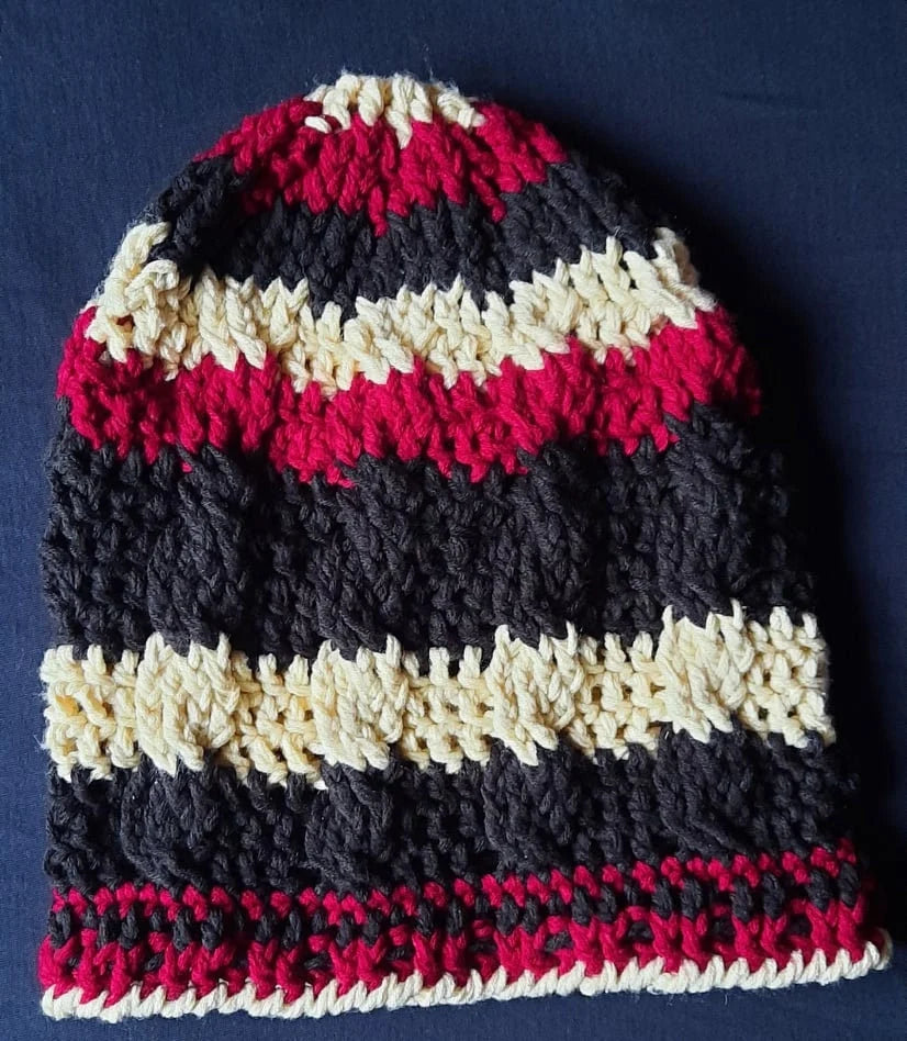 Cozy Cabled Beanie - Crochet Pattern - Hat Using Worsted Yarn