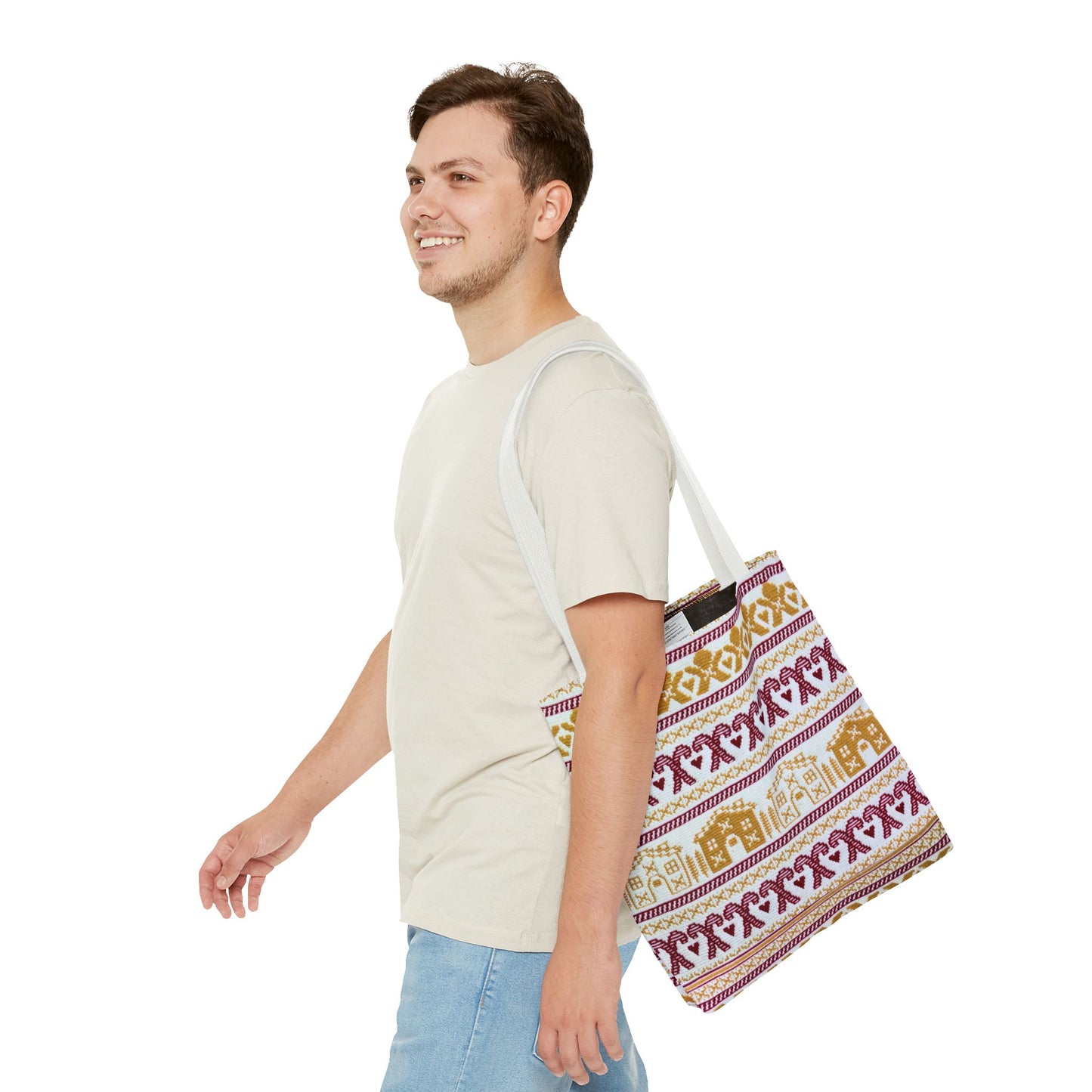 Crochet Project Bag - Stylish Tote, Knitter's Project Bag, Eco-Friendly Shopper, Perfect Gift for Her