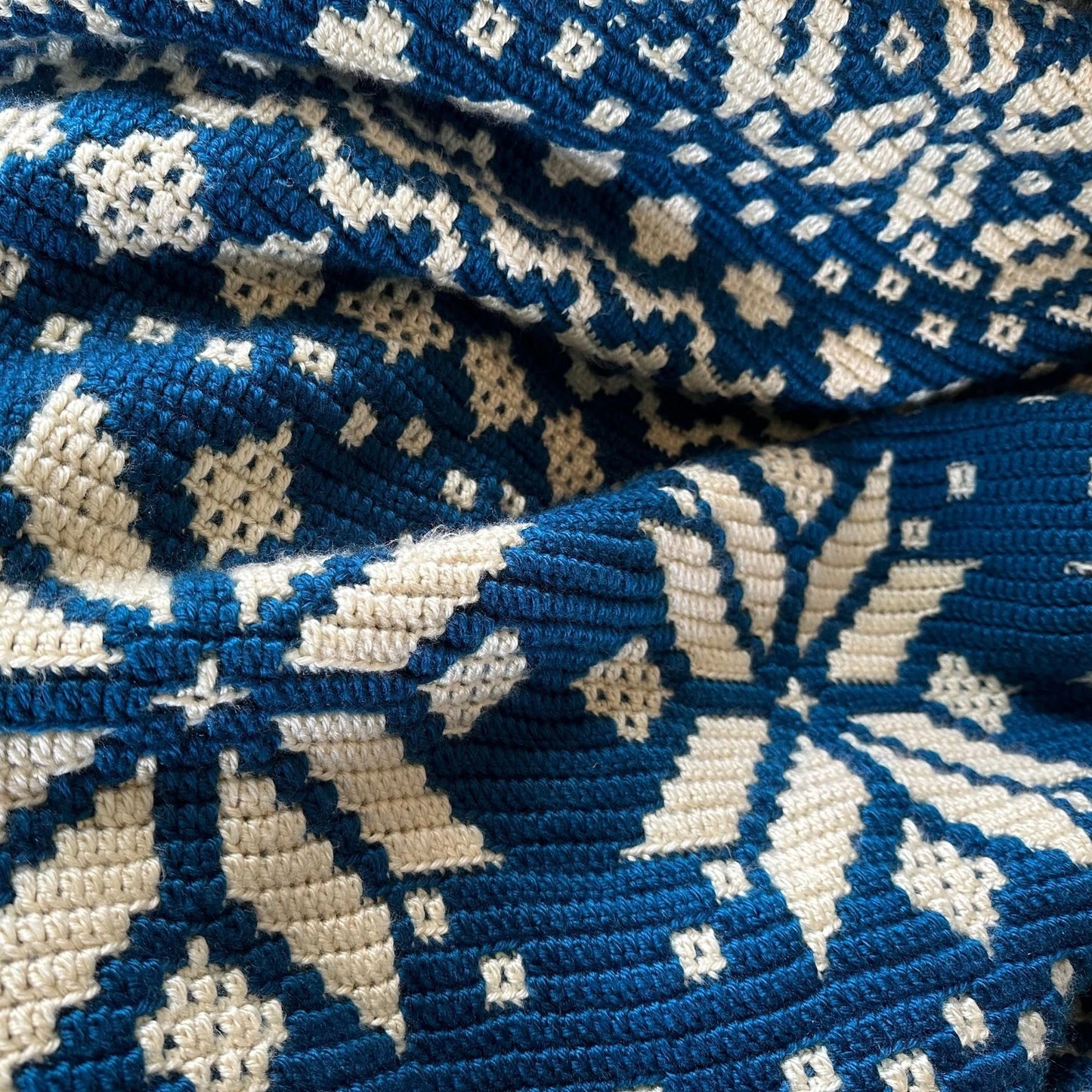 Mosaic Crochet Blanket Pattern | Nordic Star CAL | Winter Mosaic Afghan | Crochet Pattern Only