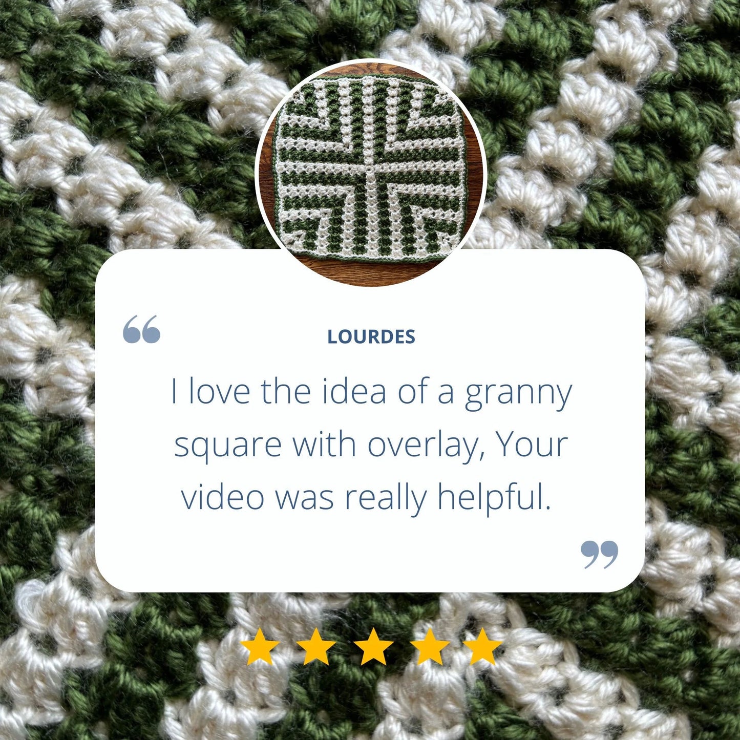 Mosaic Crochet Blanket Granny Square Pattern | Criss Cross | X-shape | Afghan Block Crochet Pattern