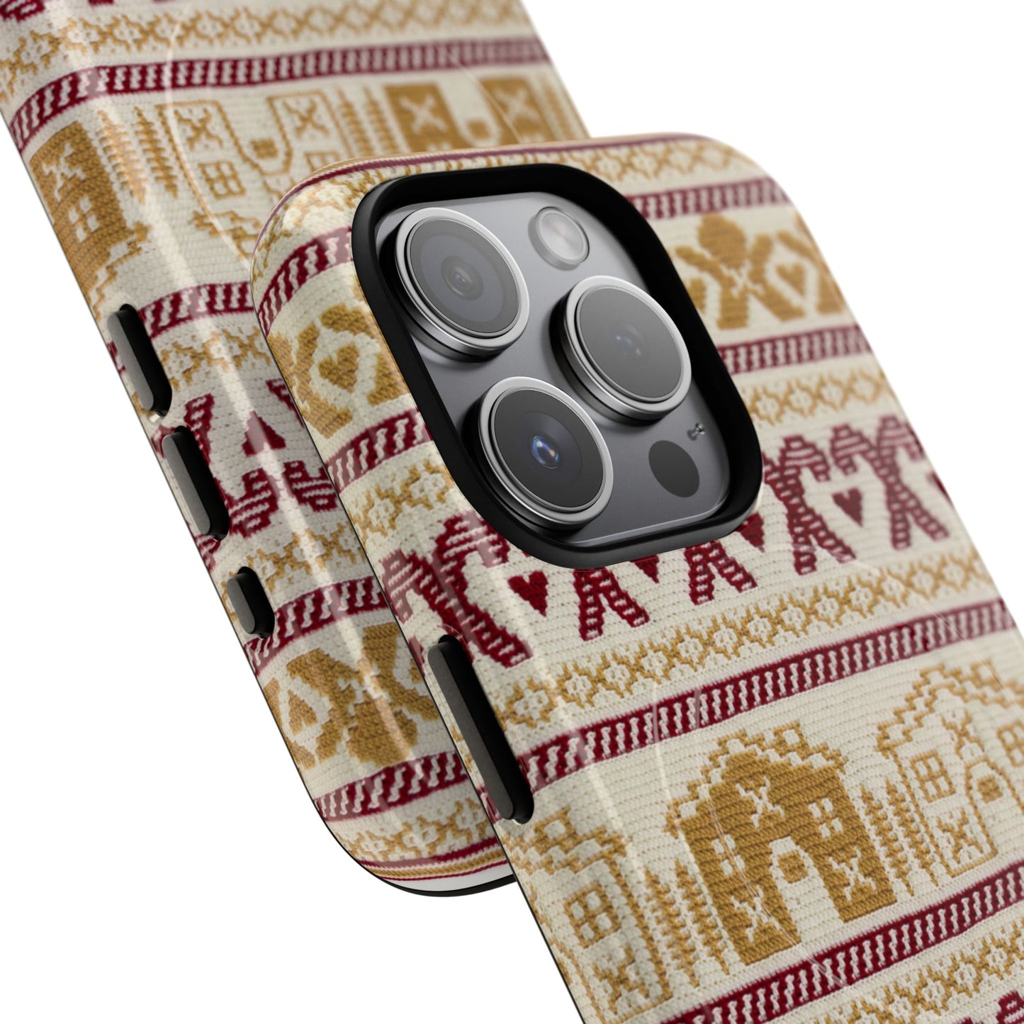 Festive Gingerbread Phone Case, Christmas Phone Cover, Holiday Accessory, Gift for Her, Winter Fun