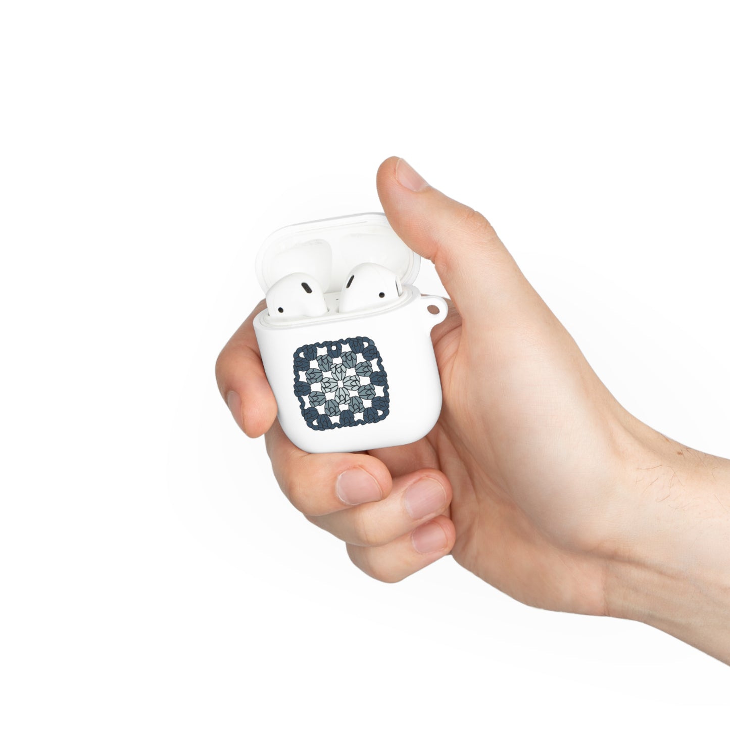 Granny Square AirPods Case Cover | Crochet-themed AirPod Pro Wireless Earbud Case, Trendy Gift for Crochet Lovers