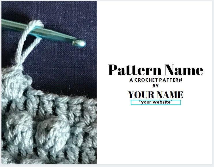 Knit / Crochet Pattern Template for Canva