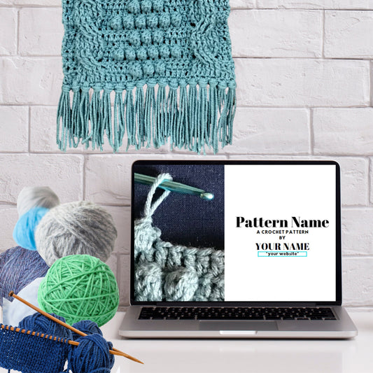 Knit / Crochet Pattern Template for Canva
