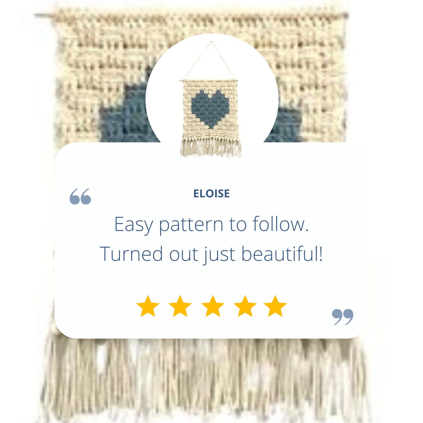Crochet Tapestry Pattern: Heart in a Basket Wall Hanging. Handmade Crochet Knit Tapestry. Valentine's Day macrochet wall hanging