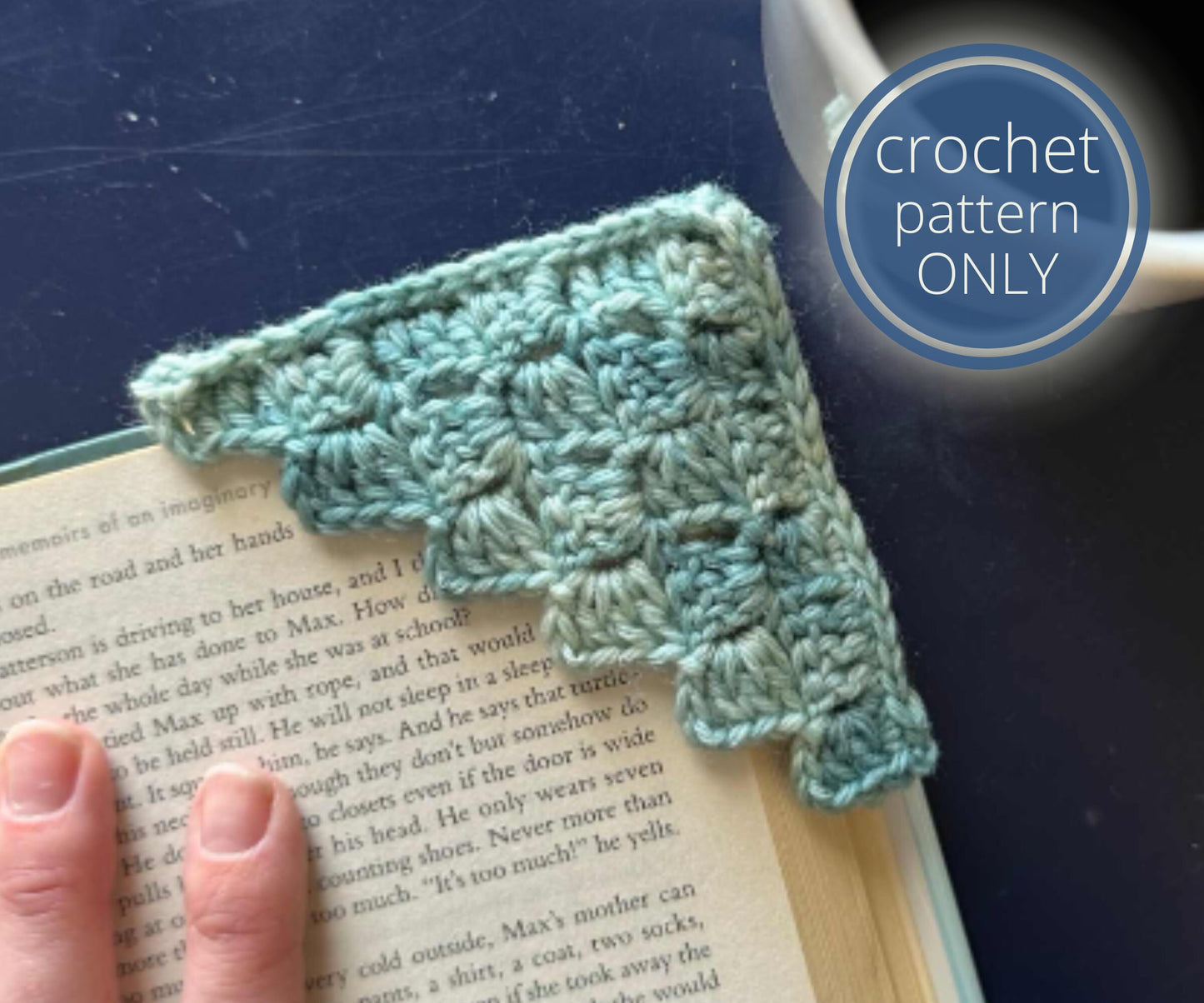PDF c2c Corner Bookmark Crochet Pattern, Easy Project for Book Lovers and Crocheters. Beginner Scrap Busting pattern