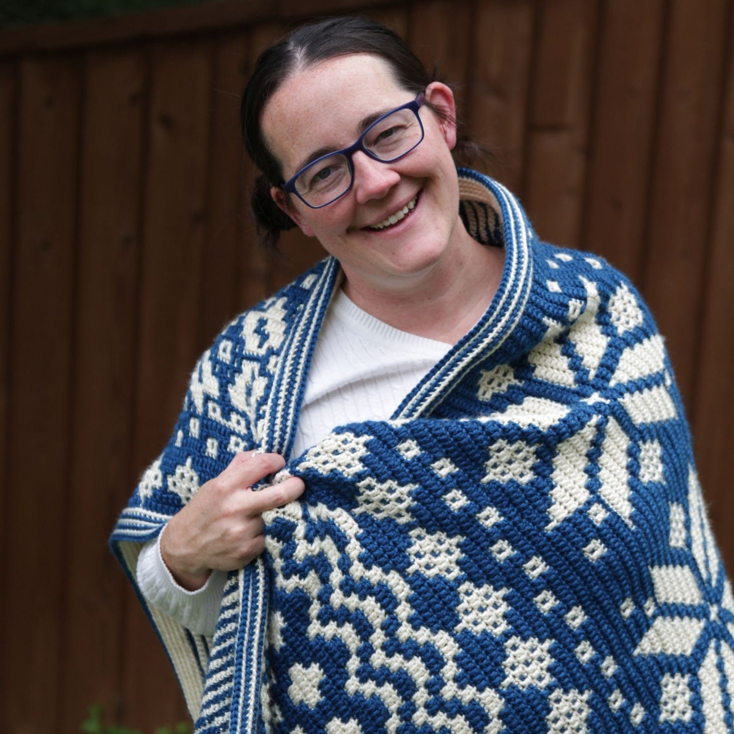 Mosaic Crochet Blanket Pattern | Nordic Star CAL | Winter Mosaic Afghan | Crochet Pattern Only