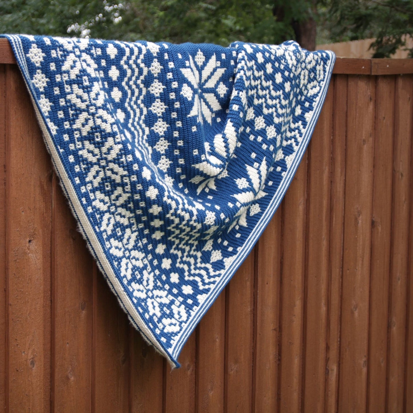 Mosaic Crochet Blanket Pattern | Nordic Star CAL | Winter Mosaic Afghan | Crochet Pattern Only