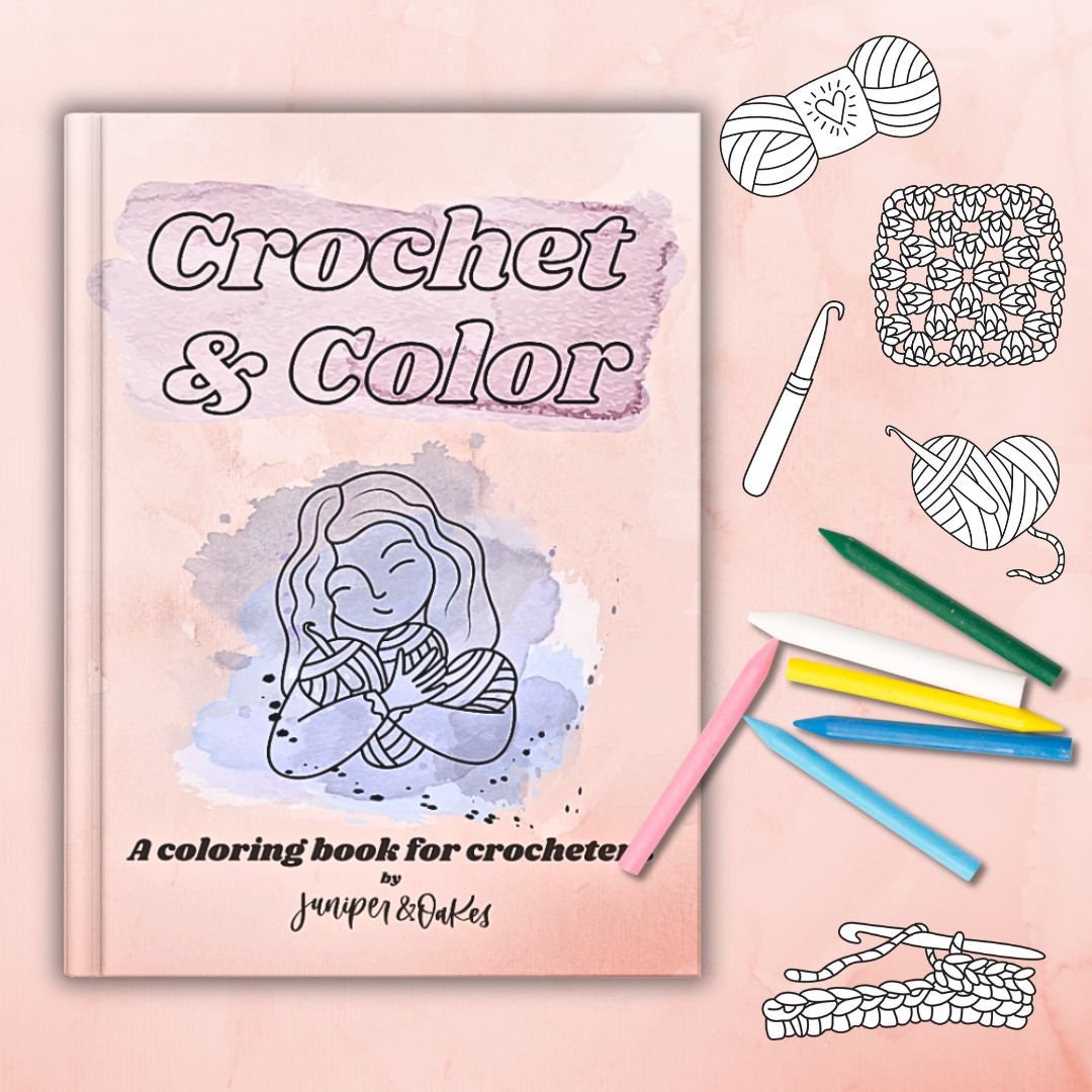 Crochet Coloring Book | Digital Instant Download | Printable