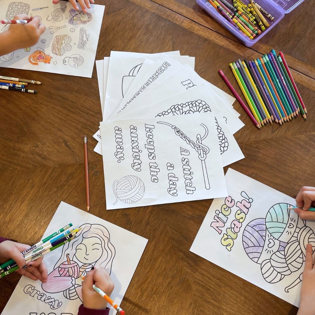 Crochet Coloring Book | Digital Instant Download | Printable