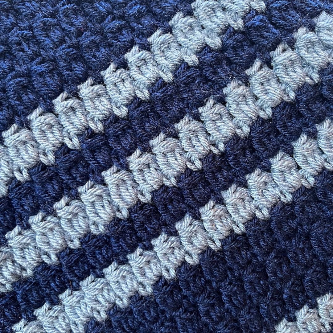 PDF JJs Baby Blanket Pattern: Multiple stitch Afghan Crochet Pattern. Baby Blankie Lovey pattern. PDF digital download