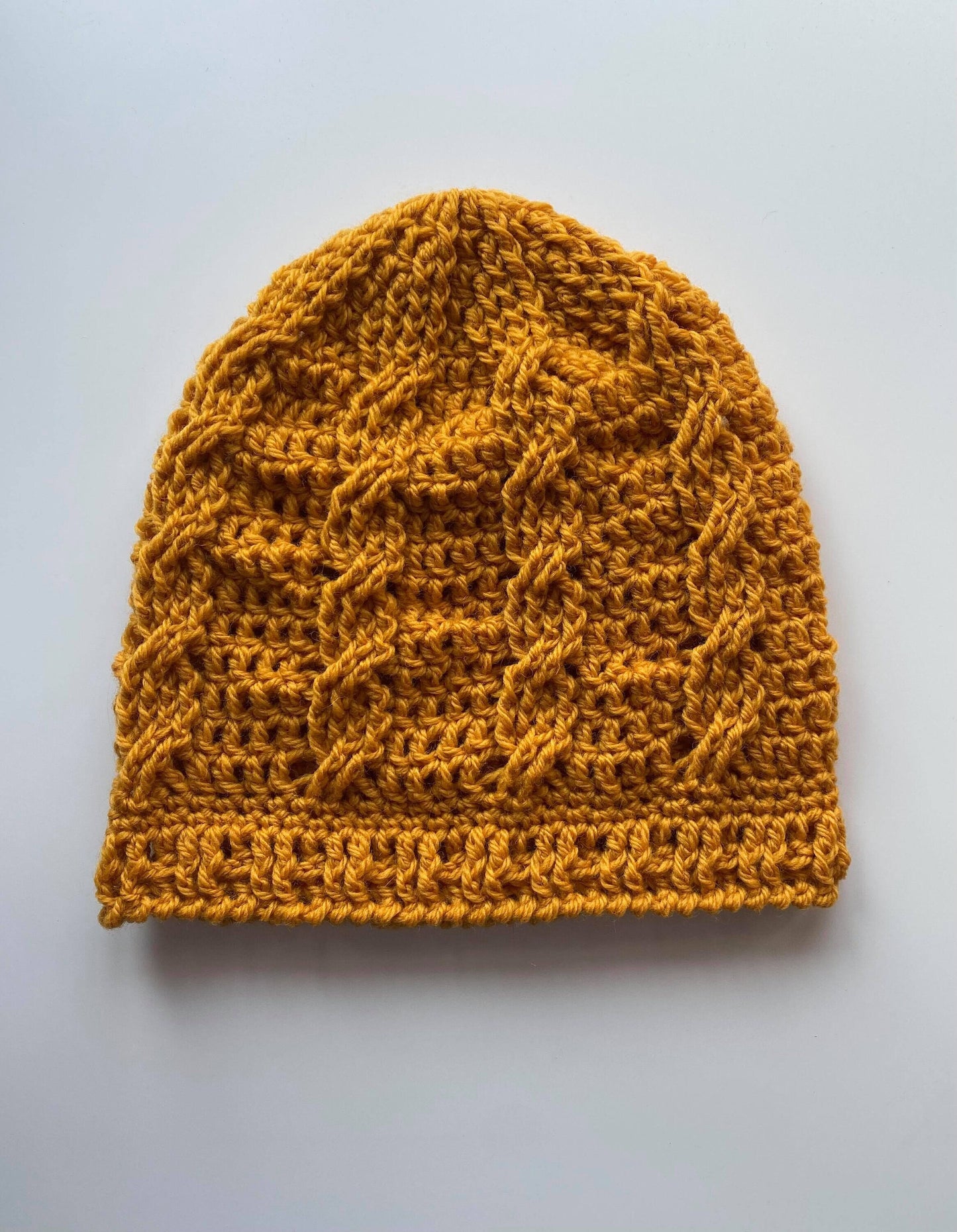 Cozy Cabled Beanie - Crochet Pattern - Hat Using Worsted Yarn