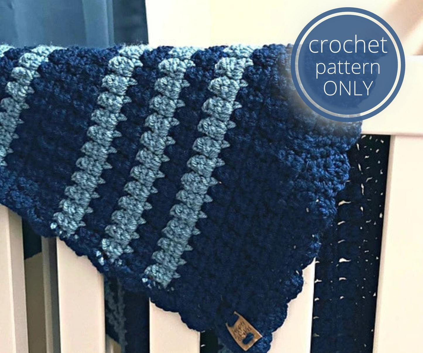 PDF JJs Baby Blanket Pattern: Multiple stitch Afghan Crochet Pattern. Baby Blankie Lovey pattern. PDF digital download