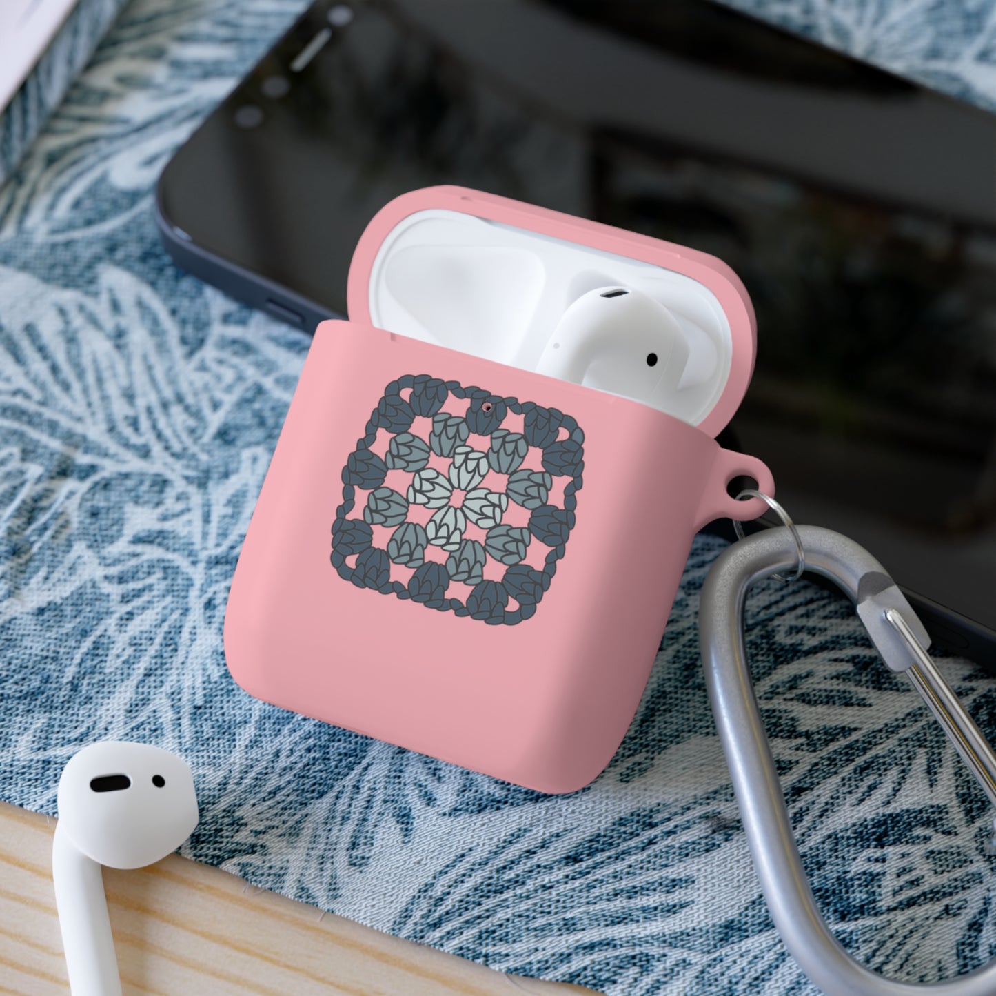 Granny Square AirPods Case Cover | Crochet-themed AirPod Pro Wireless Earbud Case, Trendy Gift for Crochet Lovers