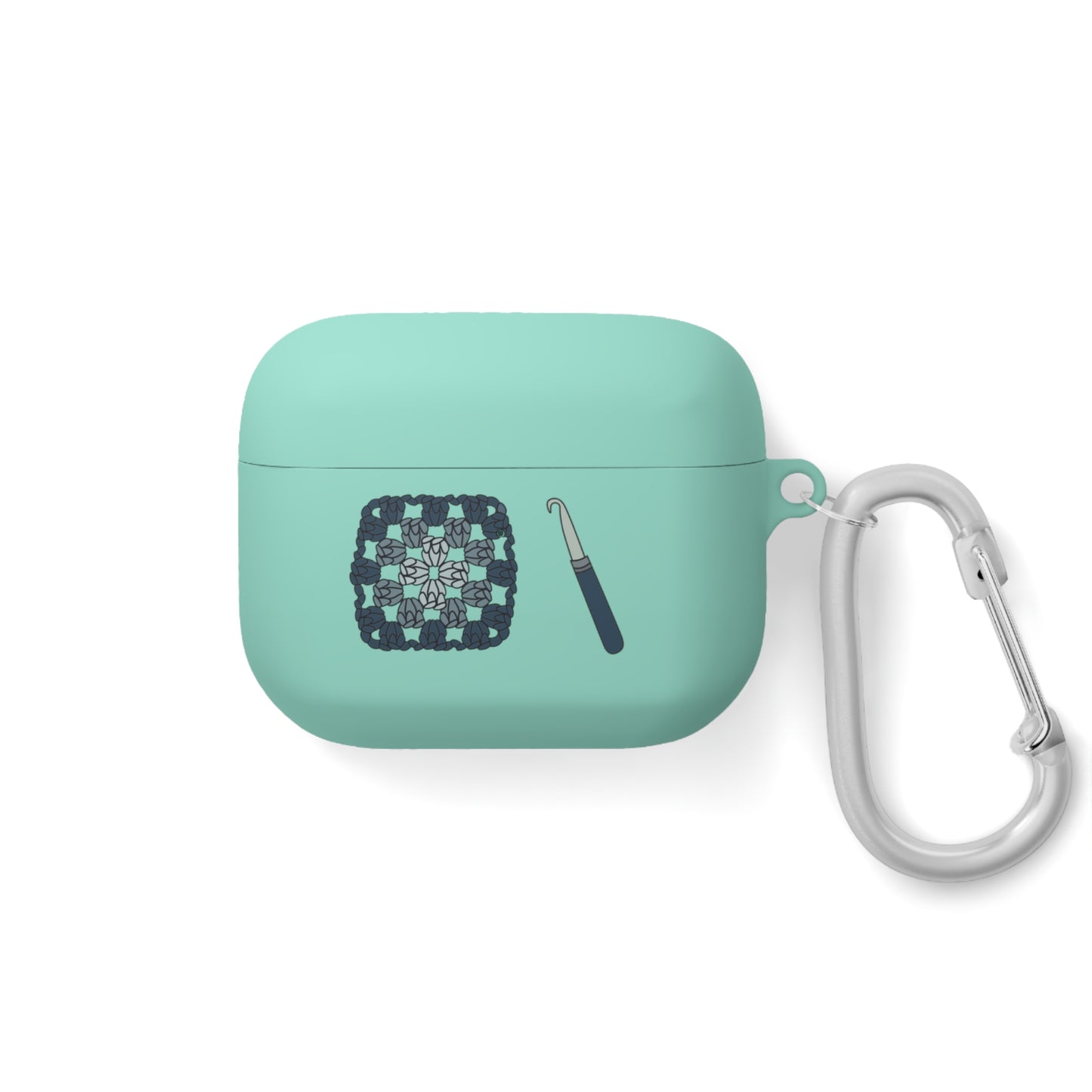 Granny Square AirPods Case Cover | Crochet-themed AirPod Pro Wireless Earbud Case, Trendy Gift for Crochet Lovers
