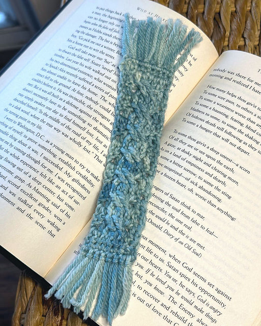 Cozy Cabled Bookmark | Scrap-Busting Crochet Bookmark Pattern