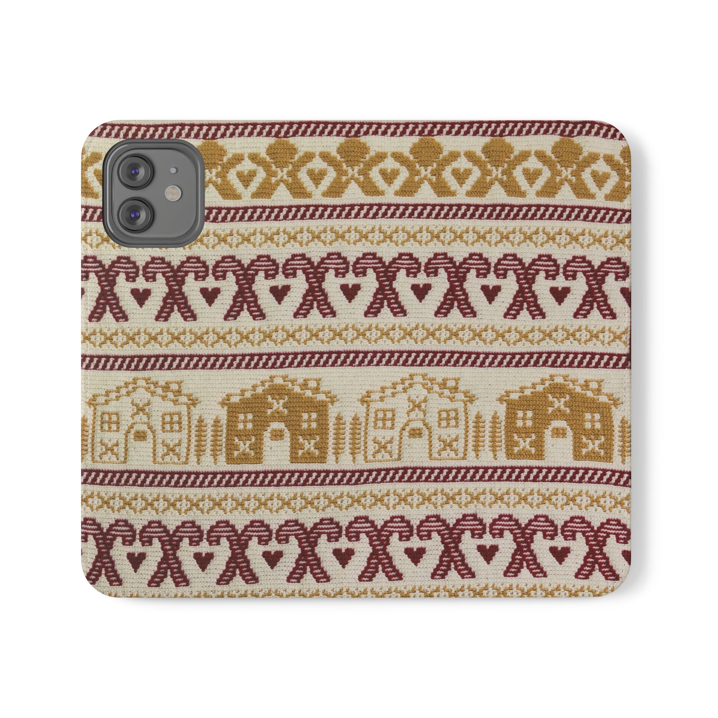 Gingerbread Holiday Flip Phone Case - Festive Phone Cover, Cute Gift for Christmas, Winter Accessory, Personalized Phone Protector