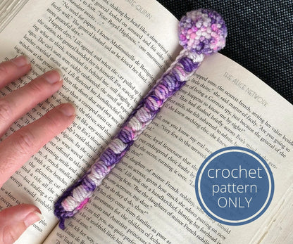 Puffy Pom Bookmark | Crochet Bookmark Pattern