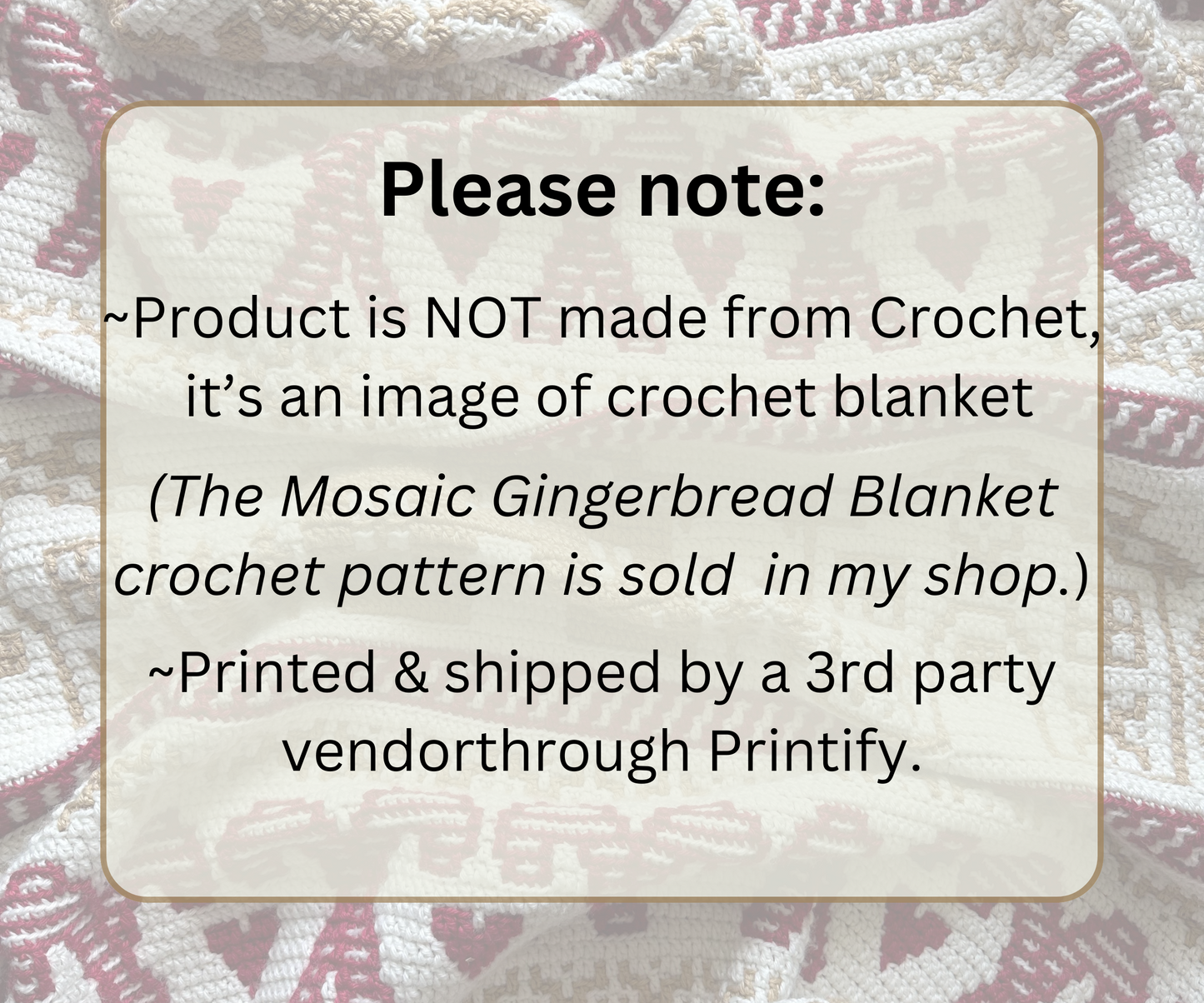 Gingerbread Blanket Woven Throw - Cozy and Festive - Home Decor, Gifts, Sofa Throw, Picnics,  Gingerbread House & Candy Canes Throw Blanket