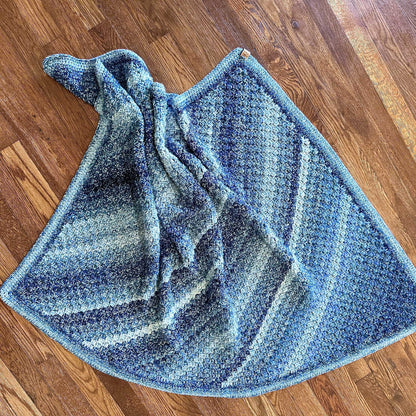 Simple Ombre C2C Baby Blanket | Corner-to-Corner Crochet Pattern
