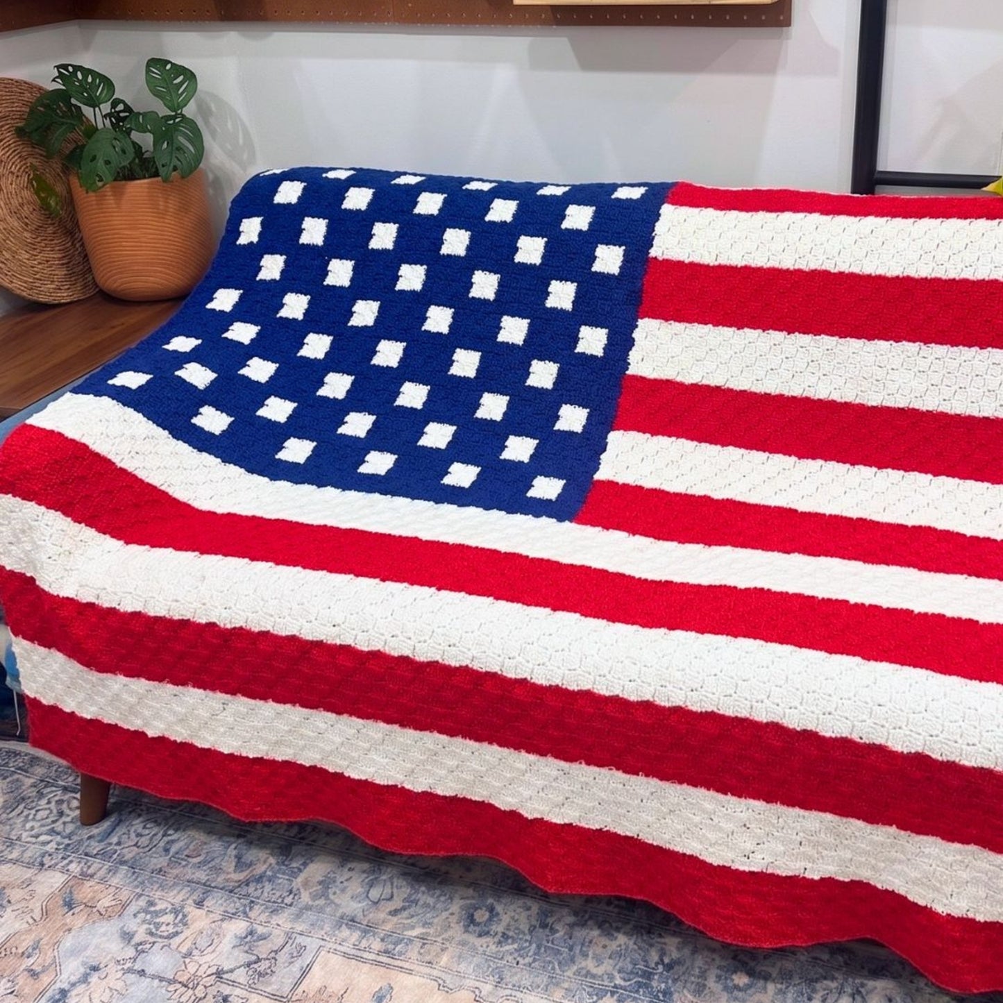 American Flag C2C Blanket
