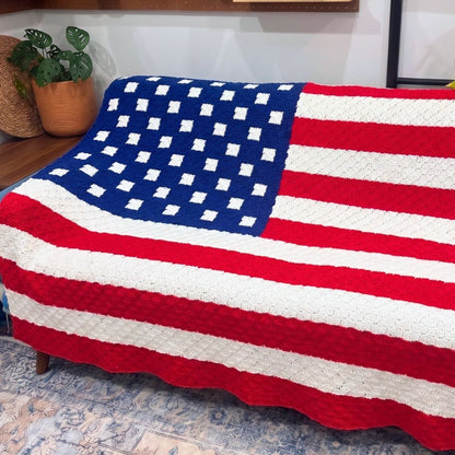American Flag C2C Blanket