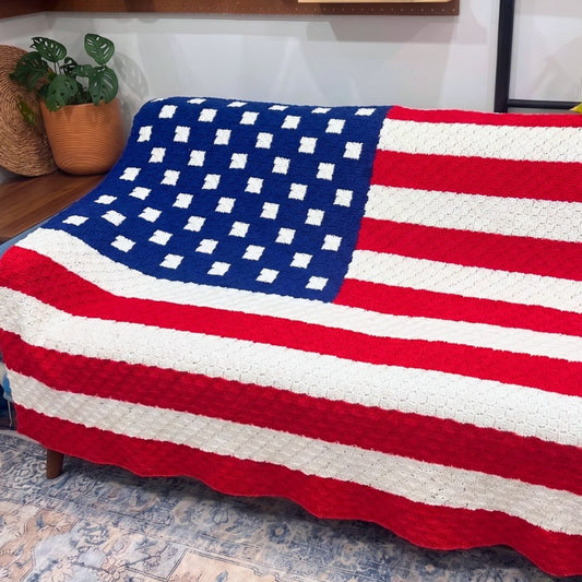 American Flag C2C Blanket