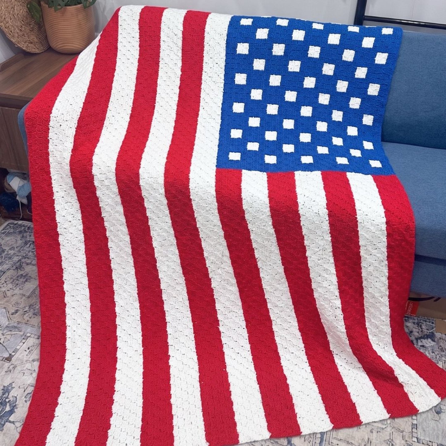 American Flag C2C Blanket