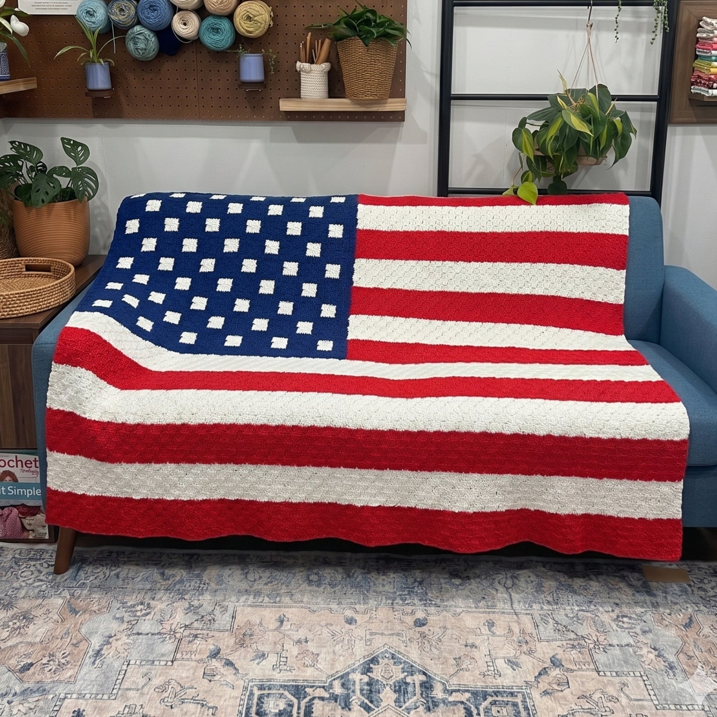 American Flag C2C Blanket