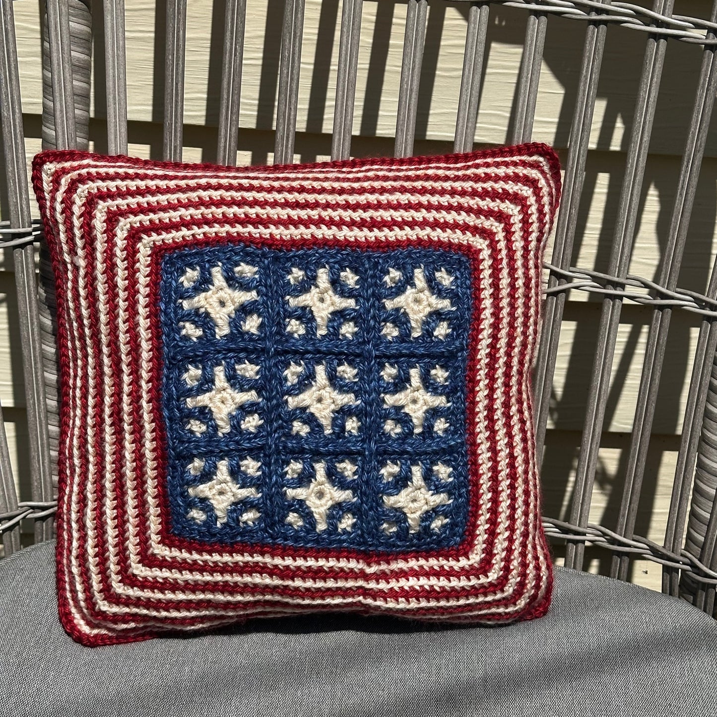 4th of July Mosaic Pillow