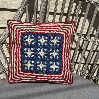 4th of July Mosaic Pillow