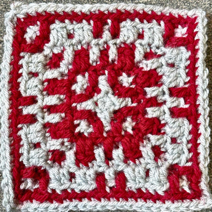 Melange Blanket Square | Mosaic Crochet Block Pattern