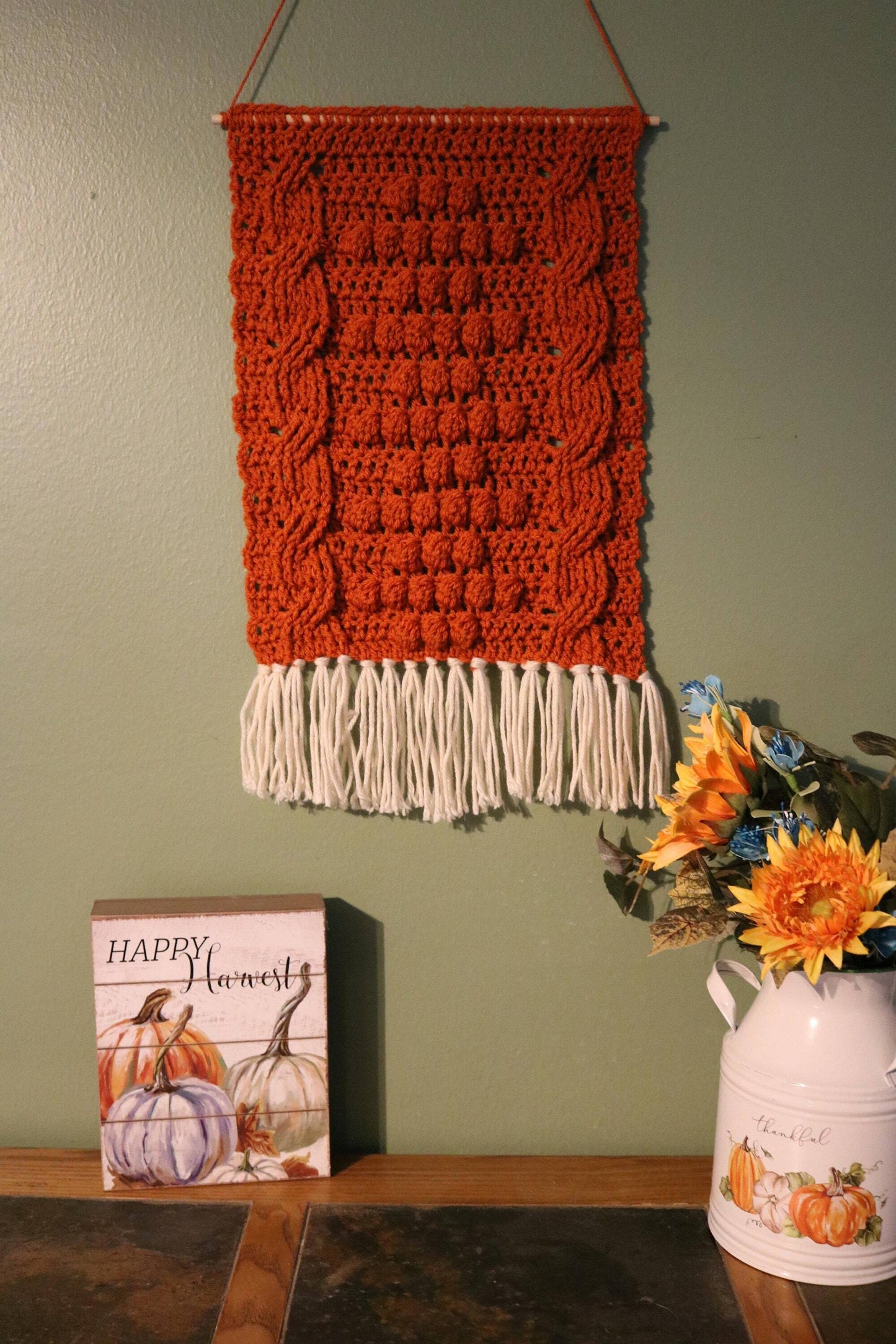 Crochet Pattern: Harlow Wall Hanging | Geometric Color Work Tapestry Tutorital