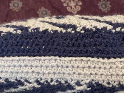 Peaks & Pillars Pillow | Overlay Mosaic Crochet Pillow Pattern