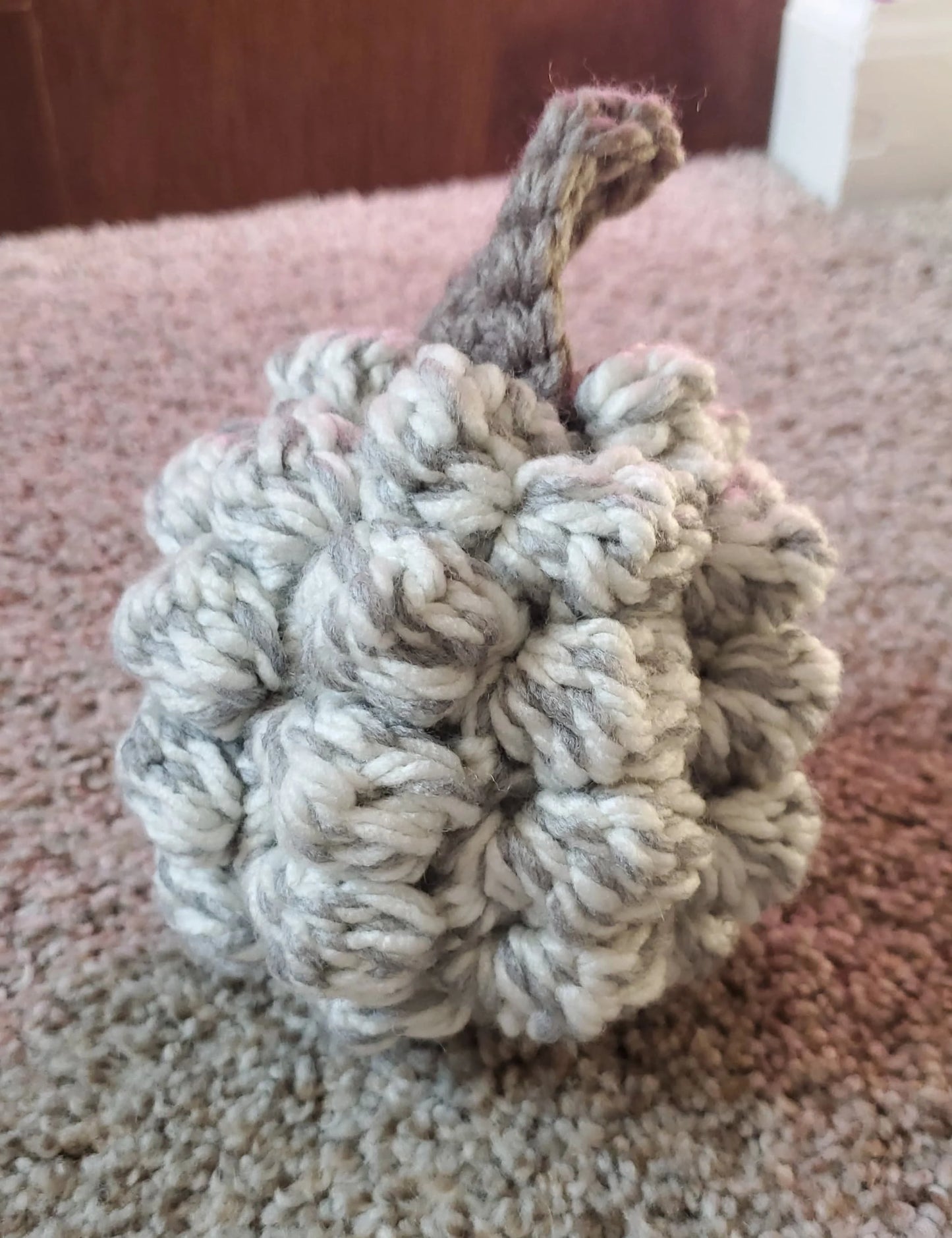 PDF Bobble Pumpkin Crochet Pattern. 2 sizes: Deluxe Halloween Plush Decor. Boho Pumpkin Knit Yarn for Thanksgiving Fall Decoration