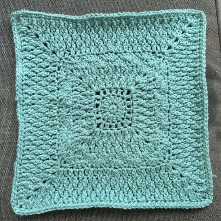 Cozy Alpine Granny Square | Easy Alpine Stitch Afghan Block