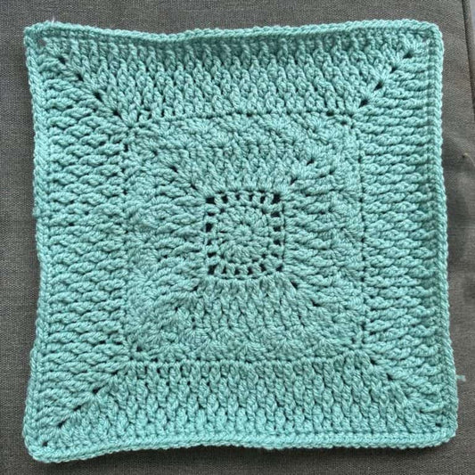 Cozy Alpine Granny Square | Easy Alpine Stitch Afghan Block