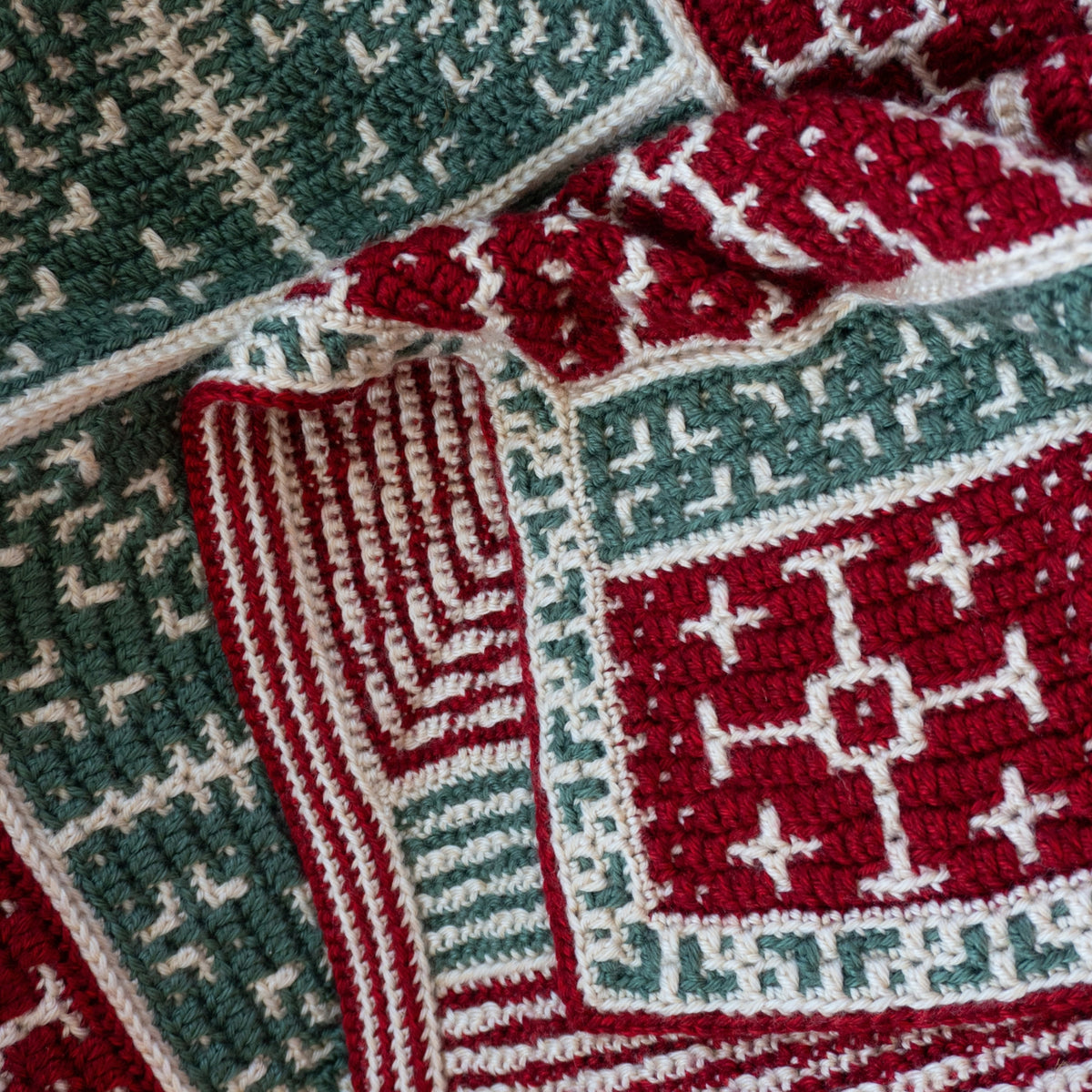Frosted Windowpane Blanket - Overlay Mosaic Crochet Snowflake Blanket Pattern - PDF