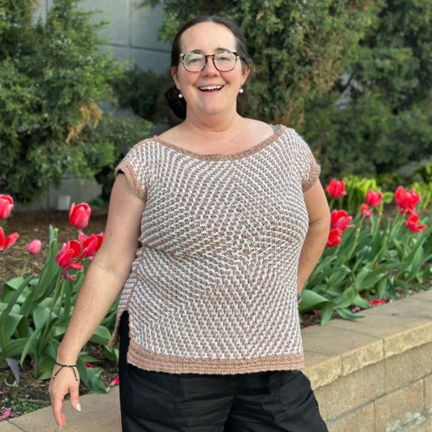 Mosaic Starburst Tee | Easy Crochet Sweater Pattern (PDF)