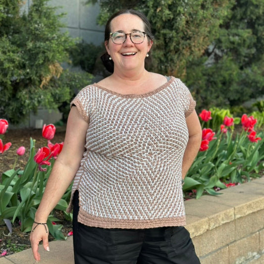 Mosaic Starburst Tee | Easy Crochet Sweater Pattern (PDF)