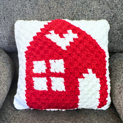 Nordic Cottage Pillow | Easy C2C Crochet Pillow Pattern + Chart